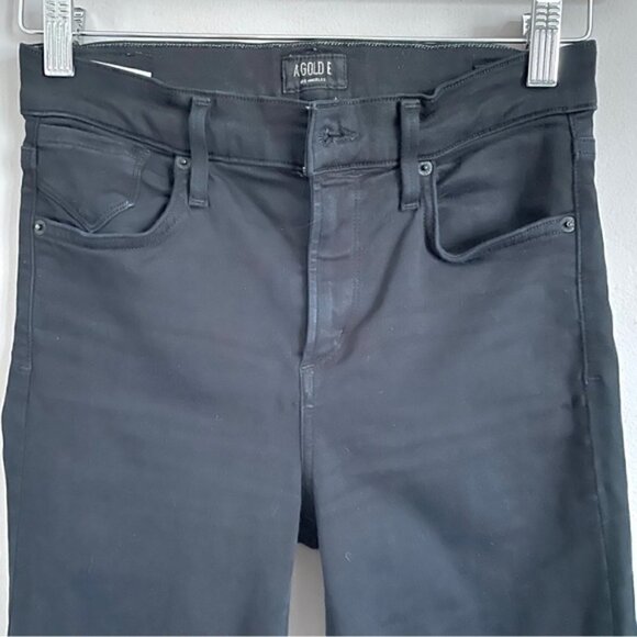 Agolde Black Mid-rise Cropped Sophie Skinny Jeans - 27" - Picture 3 of 11